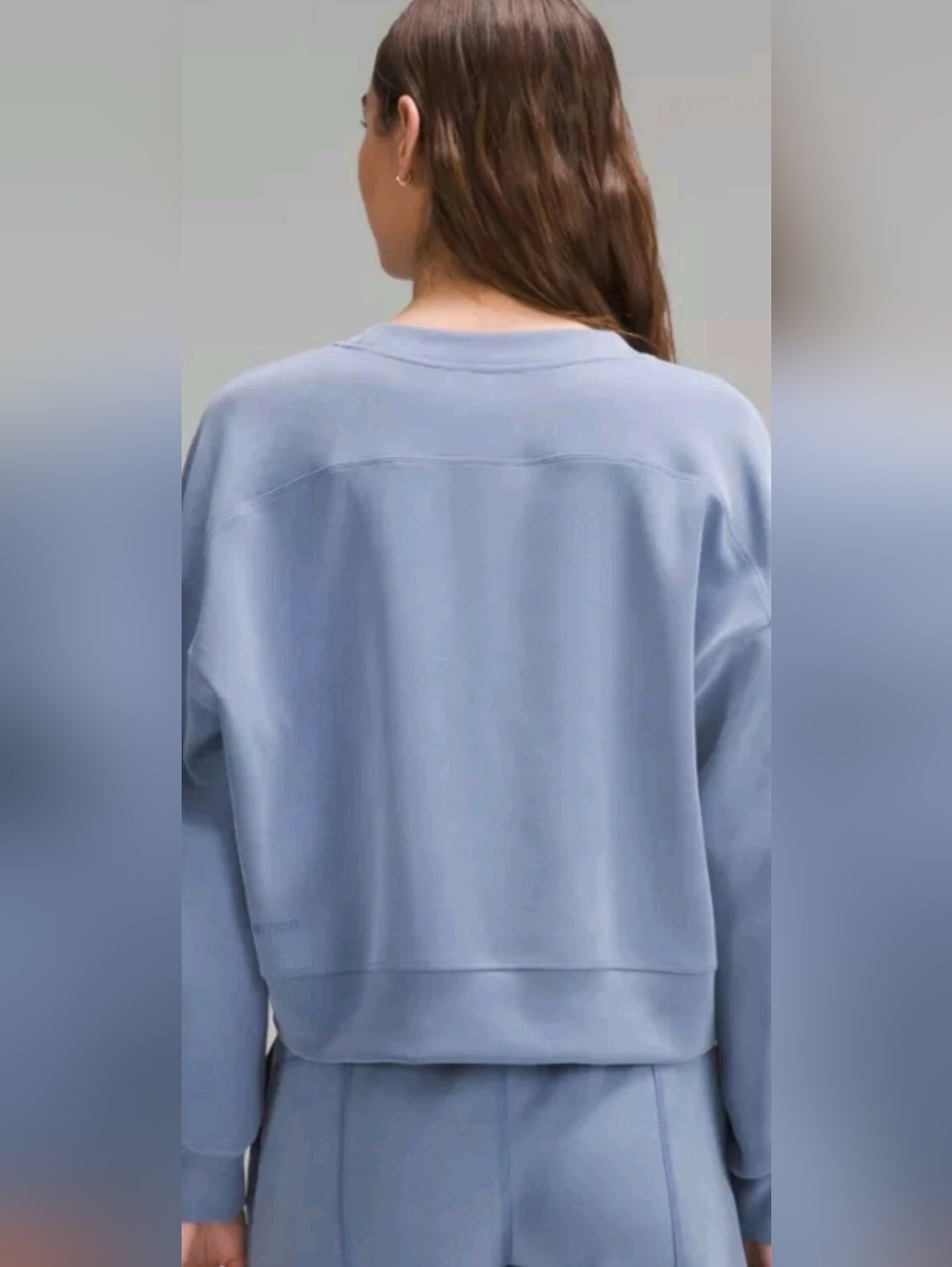 Lululemon FIRE! NWT! Softstreme Perfectly Oversized Cropped Crew. Sz 14. R2S! - Picture 3 of 15